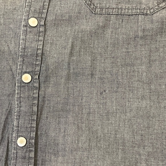 Super brand Men's size small Dark Gray Casual Button Down Shirt - Picture 7 of 14